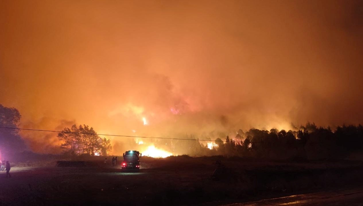 bursada orman yangini yerlesim yerleri bosaltiliyor C9kGUUka